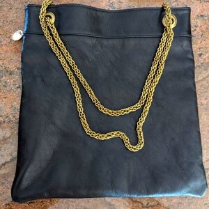 Claire V Delpine Bag w/Chain strap. Black